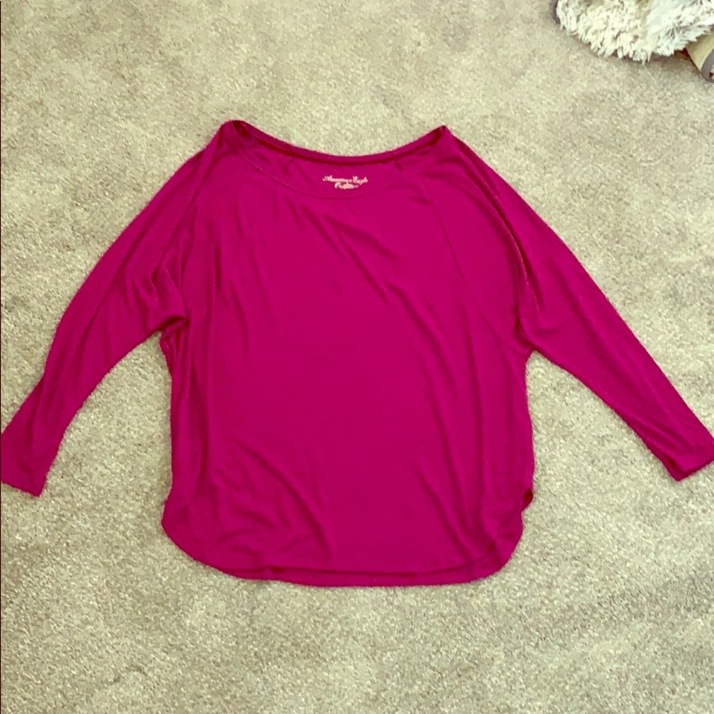 Flowy 3/4 Sleeve Shirt from AEO